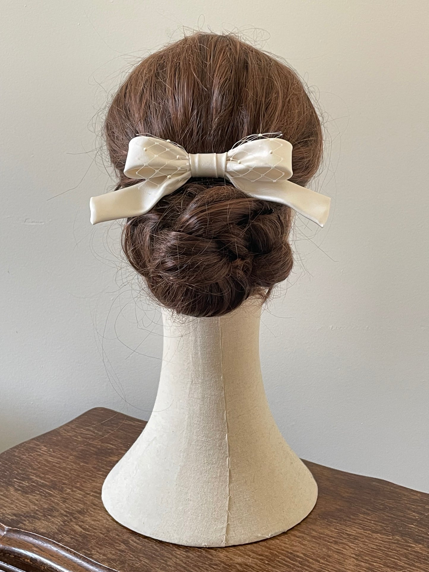 真珠色のリボン（チュール付きタイプ）